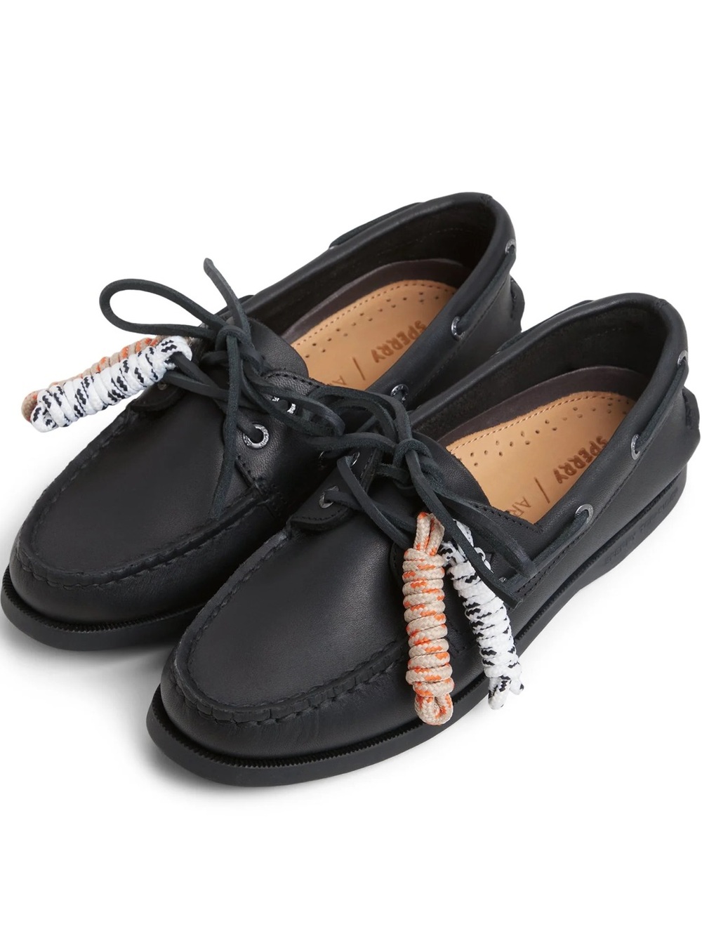Speedy x Aritzia black leather boat shoes size 8.5